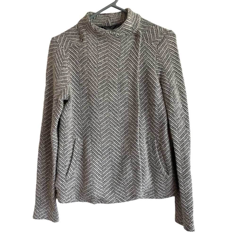 Lou & Grey Cozy Gray Wrap Jacket, Size XS